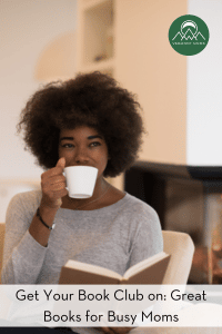 woman reading and sipping tea