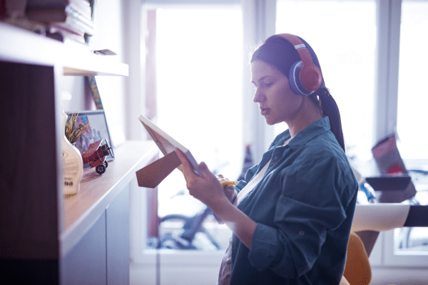 Audiobooks are perfect for busy moms because they allow us to clean and do chores while being entertained.