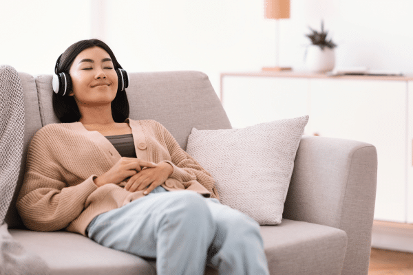 Audiobooks are great for relaxing.