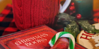 12 Children’s Christmas Books Your Family Will Love A children's christmas book with a candy cane and a mug.