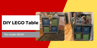 Simple and Affordable DIY LEGO Table (for about $100) DIY Lego table