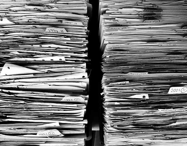 massive pile of paperwork