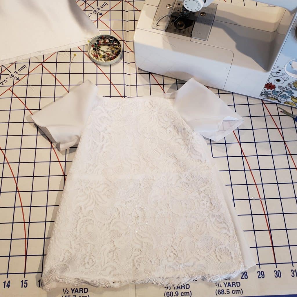 Completed angel gowns
