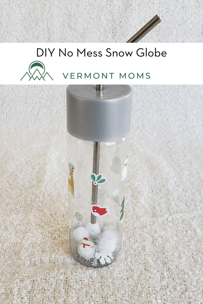 DIY No Mess Snow Globe