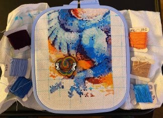Dead Mom Rituals Are My Grieving Process cross stitch