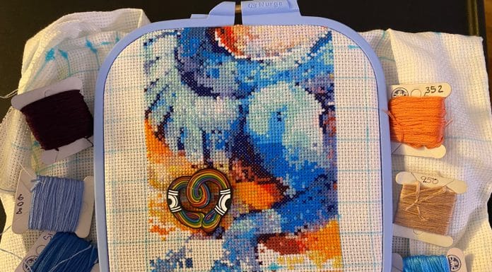 Dead Mom Rituals Are My Grieving Process cross stitch