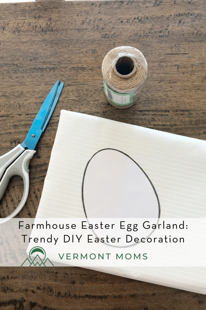 Farmhouse Easter Egg Garland: Trendy DIY Easter Decoration