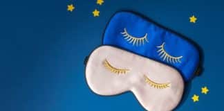 two eye masks for sleeping. sleepless mom