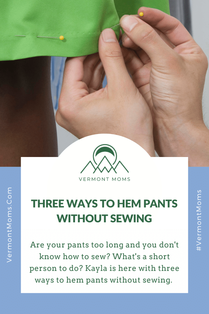 Three ways to hem pants without sewing