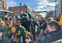 The UVM Men’s Soccer National Championship Matters to Vermont Families UVM men's soccer coach Rob Dow in celebration parade in downtown Burlington, Vermont