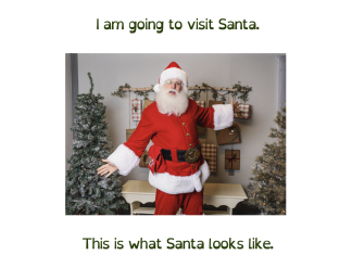 Our Visiting Santa Social Story to Ease Worries visiting santa social story