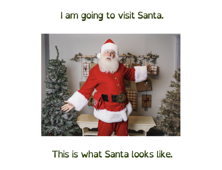 visiting santa social story